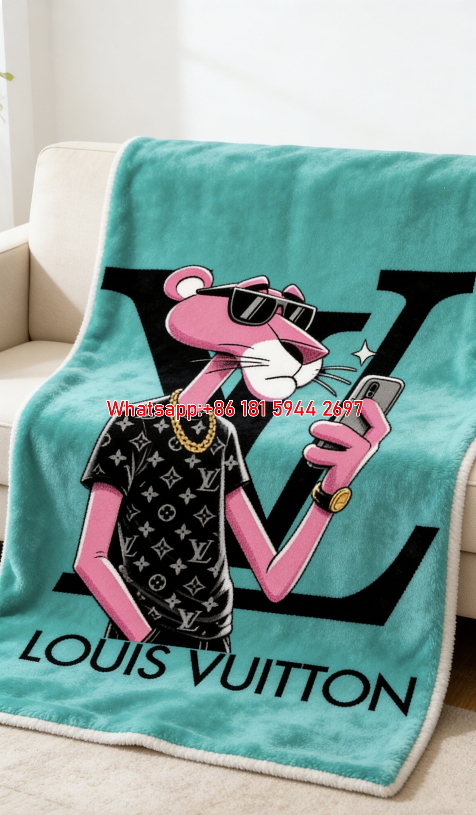 LV x Pink Panther Throw IMG_3040